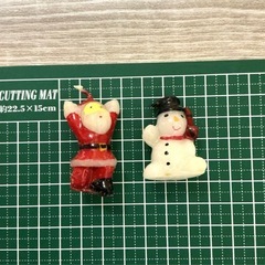 新品クリスマスキャンドル（スノーマン・サンタ）20体セットの画像