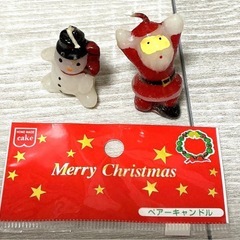 新品クリスマスキャンドル（スノーマン・サンタ）20体セットの画像
