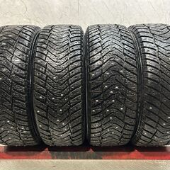 【YOKOHAMA iG65 205/55R16】スパイクタイヤ【Eurodesign 16インチ 6.5J5HPCD112+45】23年製 VW純正キャップ ノーマルピン　(KTK696)クレジットカード QRコード決済可能の画像