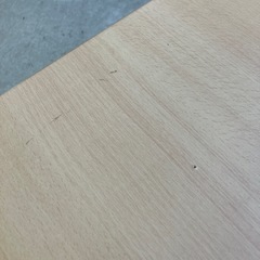 K2511-317 不二貿易 キャスター付きデスク 作業台 ナチュラル キズ汚れ有り の画像