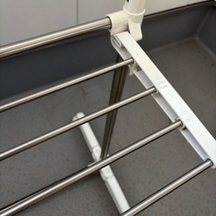 伸縮可能　物干しスタンド　洗濯物干しの画像