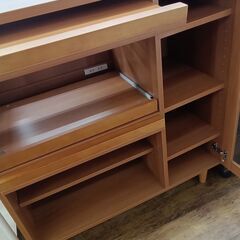 ★リユースのサカイ水戸店★  レンジ台 ブラウン H96×D44×W89.5 クリーニング済み MT6324の画像