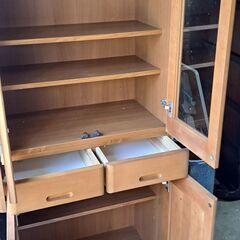 【リサイクルショップどりーむ天保山店】No.4810　食器棚　セパレートタイプ　おすすめ商品です(≧▽≦)　の画像