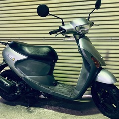 【New】美品 実働 BT新品 バリ溝 スズキ CA45A レッツ4 4スト原付 4ストインジェクション スクーター シルバーの画像