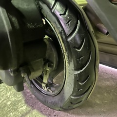 【New】美品 実働 BT新品 バリ溝 スズキ CA45A レッツ4 4スト原付 4ストインジェクション スクーター シルバーの画像