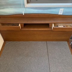 ダブルベットフレーム　収納付きの画像