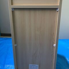 キャスター付き木目机下収納カート　引出し付き付き　机下収納　横幅30㎝×高さ59.5㎝×奥行45㎝　の画像