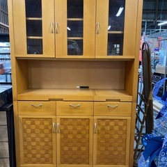 ⭐️土日元気に営業中‼️⭐️ キッチンボード　食器棚　＊下角に浮き有りの画像