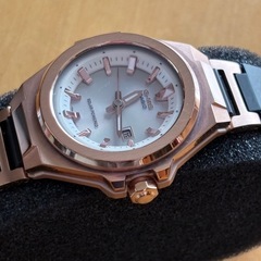 売約済  【新品】カシオBaby-G ソーラー腕時計 レディース ブラック ローズゴールドの画像