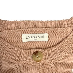 しまむら Loulou Ami ニットベスト 120cmの画像