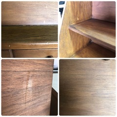 ライティングビューロー ライティングデスク アンティーク  レトロ ビンテージ 収納棚 飾り棚の画像