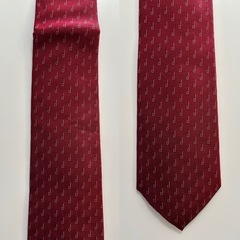 未使用ダンヒルdunhillネクタイ レギュラータイred レッド赤色系モザイク柄 ロゴ シグネチャー 長さ　約144センチ 大剣幅　約9センチ袋製品タグメンズmen’s男性用紳士 ユニセックス男女兼用の画像