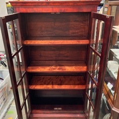 ロ2511-475 九州民芸家具　キャビネット　飾り棚　キズ汚れ有りの画像