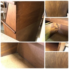 ライティングビューロー ライティングデスク アンティーク  レトロ ビンテージ 収納棚 飾り棚の画像