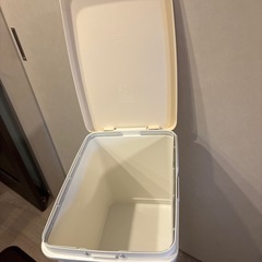 ゴミ箱　スリム2段60型ホワイトの画像