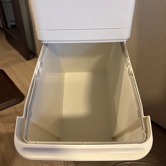 ゴミ箱　スリム2段60型ホワイトの画像