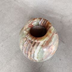 大理石 花瓶 壺 マーブル オブジェ　/UJ-1385 1Fの画像