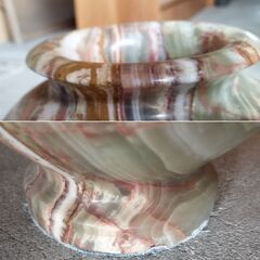 大理石 花瓶 壺 マーブル オブジェ　/UJ-1385 1Fの画像