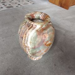 大理石 花瓶 壺 マーブル オブジェ　/UJ-1385 1Fの画像