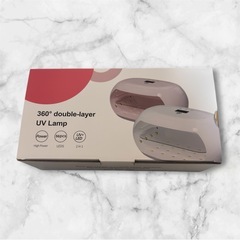 【新品未使用】UVライト レジン ネイル ジェルネイル 両面照射 360度 光源60Wの画像