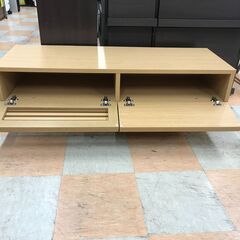 ＼家具＊家電のお店／【ｼﾞｬﾝｸﾞﾙｼﾞｬﾝｸﾞﾙ石川金沢店】テレビ台 ナチュラル/ウッド   W(幅)113×D(奥行き)43×H(高さ)35cmの画像
