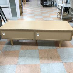 ＼家具＊家電のお店／【ｼﾞｬﾝｸﾞﾙｼﾞｬﾝｸﾞﾙ石川金沢店】テレビ台 ナチュラル/ウッド   W(幅)113×D(奥行き)43×H(高さ)35cmの画像