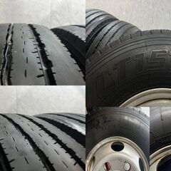 【YK LT151R 215/85R16 120/118L 12PR】夏タイヤ 6本【トラックホイール T16x5 1/2K 16インチ 5.5J6HPCD222.25+127】22年 バリ溝 (KTT710)クレジットカード QRコード決済可能の画像