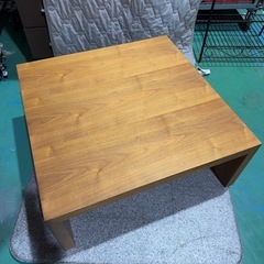 センターテーブル 無垢 幅850奥850高さ350mm★メーカー不明ですが上質でオシャレなデザインの画像