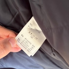 【新品未使用】紺色コート　120cmの画像