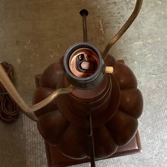 中古　アンティーク　ランプ　当時物　インテリア品　観賞用　ジャンク品の画像