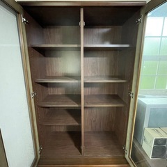 【引き取りに来れる方限定】上下分離可能！木製書棚・本棚の画像