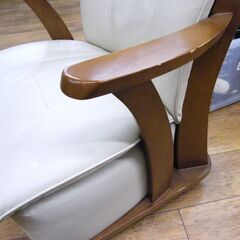 ①ダイニングチェア キャスター付き 両肘付き リビングチェア 椅子 イス 札幌市 厚別区の画像