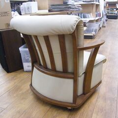 ①ダイニングチェア キャスター付き 両肘付き リビングチェア 椅子 イス 札幌市 厚別区の画像