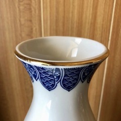 九谷焼　正峰　花瓶　源平咲　高さ31cm   の画像