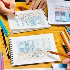 【尼崎•武庫之荘】初心者🔰ok♪絵画教室 🎨《デッサン・水彩･色鉛筆画･パース》⭐️尼崎･上ノ島SALON 絵画教室の画像