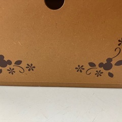 石2511-476 ディズニー ミッキー柄木製収納ボックス 中古の画像