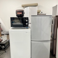 💥激安💥❗️配送•設置🉑❗️♻️処分撤去♻️🌸新生活サポート家電4点セット🌸の画像