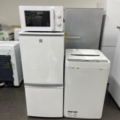 💥激安💥❗️配送•設置🉑❗️♻️処分撤去♻️🌸新生活サポート家電4点セット🌸の画像