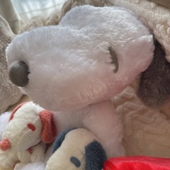 スヌーピー プライズ品 ぬいぐるみ ポーチ 6点セットの画像