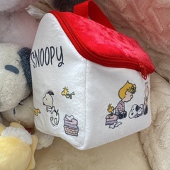 スヌーピー プライズ品 ぬいぐるみ ポーチ 6点セットの画像