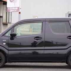 H.29(2017)年 スズキ ワゴンR ハイブリッド(HYBRID) FX タイヤ4本新品交換済・社外ナビ ブラック☆車検付き・整備渡・1年保証付☆の画像