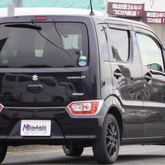 H.29(2017)年 スズキ ワゴンR ハイブリッド(HYBRID) FX タイヤ4本新品交換済・社外ナビ ブラック☆車検付き・整備渡・1年保証付☆の画像