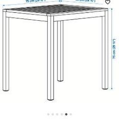 ガーデンテーブルの画像