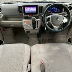 H.31(2019)年 スズキ エブリイワゴン PZターボ 社外ナビ・フルセグTV・純正AW ブラック☆2年車検付き・整備渡・1年保証付☆の画像