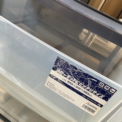 収納ケース　青　三段　中古の画像