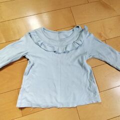 80サイズ　長袖カットソーロンパース　女の子の画像