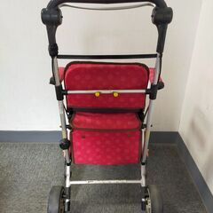 △ 幸和製作所 収納付きシルバーカー 手押し車 シルバーカー 歩行補助車 ブレーキOK 高さ4段階可能 現状渡しの画像