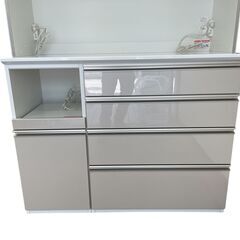エスエークラフト キッチンボード 食器棚 約幅１２０×奥行５０×高さ２０５cm 基本引き取り限定 神奈川県横須賀市の画像
