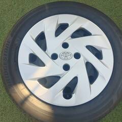 【中古】TOYOTA/トヨタ/アクア/鉄チン/スチールホイール/15インチ/BRIDGESTONE/4本の画像