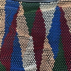 ポピーバッグ　 昭和レトロ がま口ハンドバッグ　ヴィンテージ 和装にもの画像